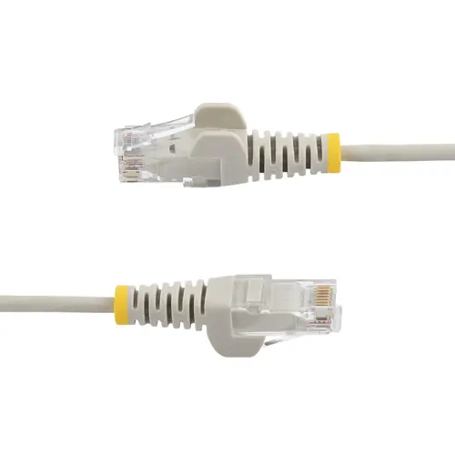 Cable de Red Ethernet CAT6 Delgado sin Enganches Gris de 10m - Cable RJ45 Snagless Slim de 28AWG - Alambre de Cobre Puro - PoE 100W - con Alivios de Tensión - LSZH - Probado con Fluke - Imagen 3