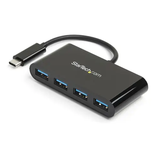 Hub Concentrador USB 3.0 (5Gbps) de 4 Puertos - Ladrón USB-C a 4x USB A - Alimentado por el Bus - Imagen 1