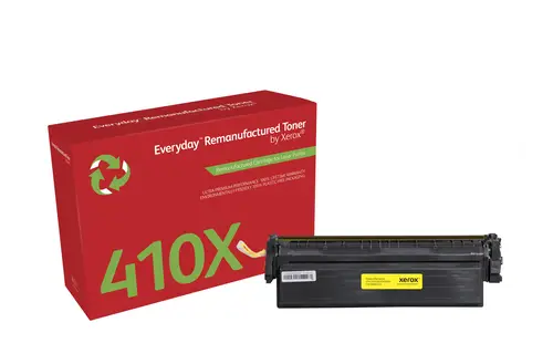 Remanufacturado Everyday Tóner Everyday Amarillo remanufacturado de Xerox es compatible con HP 410X (CF412X), Capacidad alta - Imagen 1
