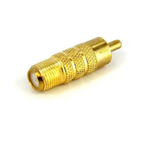 RCA to F Type Coaxial Adapter, M/F conector coaxial - Imagen 2
