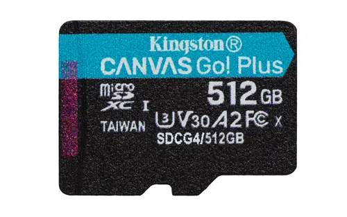Tarjeta microSDXC Canvas Go Plus Gen4 de 512 GB, 200 MB/s, A2 U3 V30 y adaptador - Imagen 2