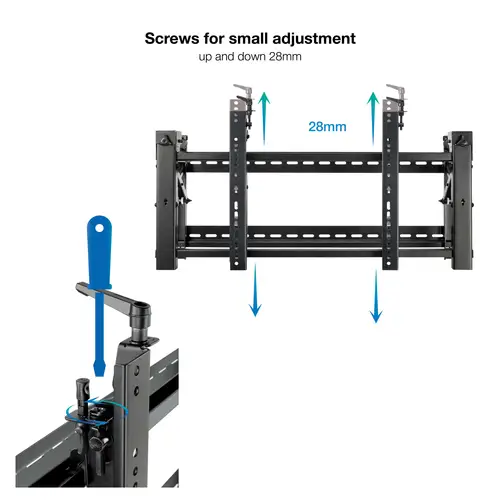 Soporte Video Wall de Pared para Pantalla 45- 70, Negro - Imagen 7