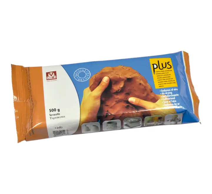 PAQ.12U ARCILLA NATURAL SIO-2 PLUS 500G TERRACOTA
