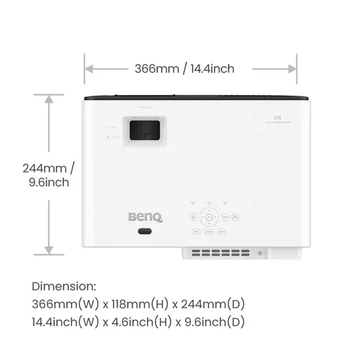 X500i Proyector de corto alcance 2200 lúmenes ANSI DLP UHD 4K (3840x2160) Negro, Blanco - Imagen 8