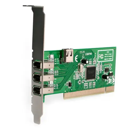 Adaptador Tarjeta Controladora FireWire 400 PCI 4 Puertos FW 6 Pin Chipset TI - IEEE 1394a - Imagen 2