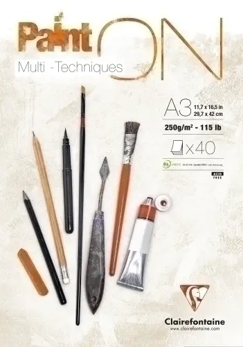 BLOCK DIBUJO CLAIR.PAINT ON MULTIT. A3 - Pack de 2 unidades