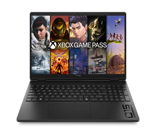 HyperX OMEN 15 inch Gaming Laptop PC 15-gb0014ns AMD Ryzen 7 260 38,9 cm (15.3") 2K 24 GB DDR5-SDRAM NVIDIA GeForce RTX 5060 Wi-Fi 6 (802.11ax) Windows 11 Home AI PC Negro - Imagen 1