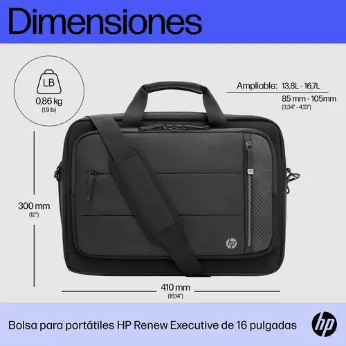 Bolsa para portátiles Renew Executive de 16 pulgadas - Imagen 3