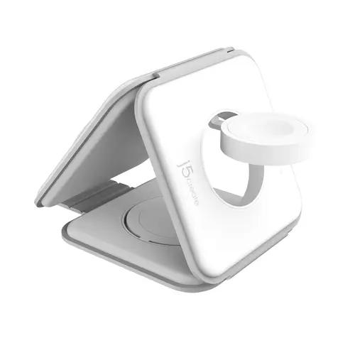 JUPW3415 Auriculares, Smartphone, Reloj inteligente Blanco USB Cargador inalámbrico Carga rápida Interior - Imagen 2