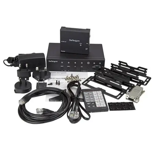 Alargador HDBaseT DisplayPort, VGA y HDMI con Conmutador Incorporado - 4K - Extensor HDMI por Cable UTP Cat5 o Cat6 - Imagen 6