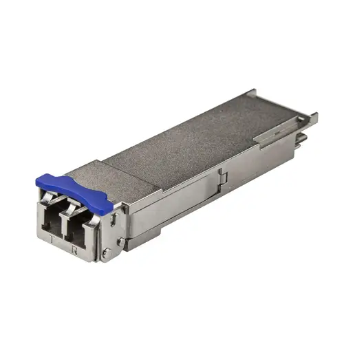Módulo QSFP+ compatible con Cisco QSFP-40G-LR4 - 40GBASE-LR4 - Monomodo de 40GbE - QSFP+ Ethernet Gigabit de 40Gb - LC - 10km - Cisco Firepower, ASR1000, ASR9000 DDM - Imagen 1