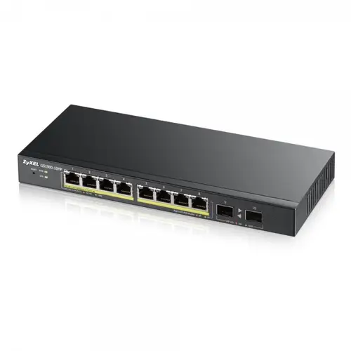 GS1900-8HP v3 PoE Gestionado L2 Gigabit Ethernet (10/100/1000) Energía sobre Ethernet (PoE) Negro - Imagen 1