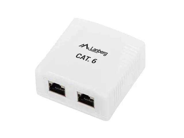 OS6-0002-W cambiador de género para cable 2 x RJ-45 Blanco