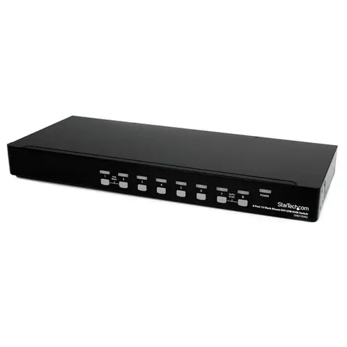 Conmutador Switch KVM 8 Puertos de Vídeo DVI USB 2.0 USB B - 1U Rack Estante - Imagen 1