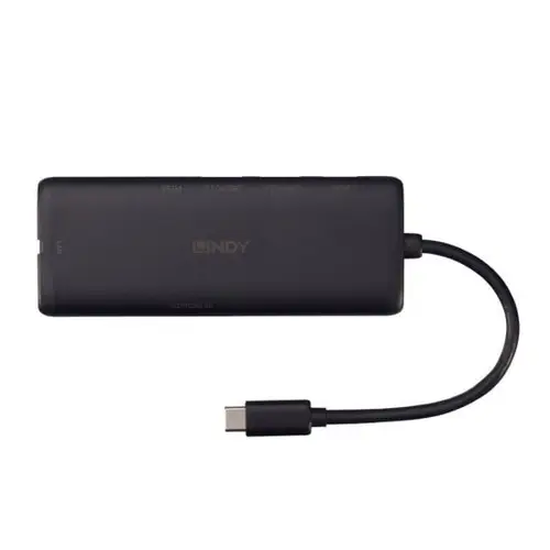 43358 base para portátil y replicador de puertos Alámbrico USB 3.2 Gen 1 (3.1 Gen 1) Type-C Negro - Imagen 3