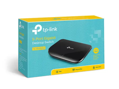 TL-SG1005D switch No administrado Gigabit Ethernet (10/100/1000) Negro - Imagen 4