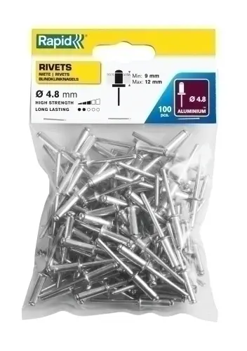 REMACHES RAPID REM.ø4,8/ 16 ALU.cj.100 - Pack de 5 unidades