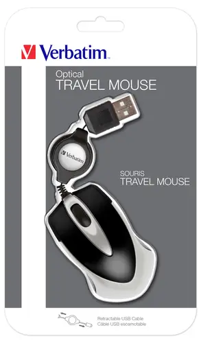 Ratón óptico de viaje Go Mini: Negro - Imagen 1