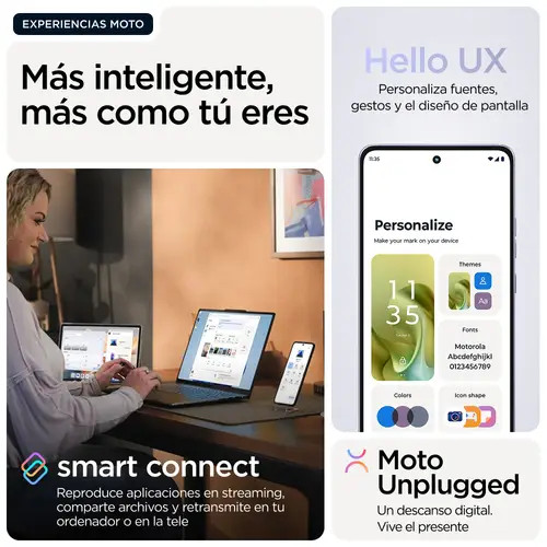 moto g86 power 5G 16,9 cm (6.67") SIM doble Android 15 USB Tipo C 8 GB 512 GB 6720 mAh Lila - Imagen 21