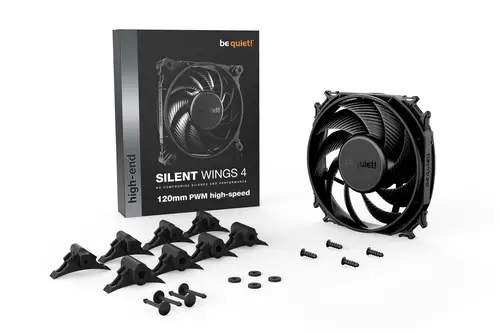 SILENT WINGS 4 | 120mm PWM high-speed Carcasa del ordenador Ventilador 12 cm Negro 1 pieza(s) - Imagen 4