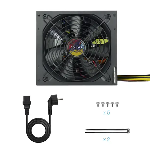 TQAPOLO-700SP unidad de fuente de alimentación 700 W 20+4 pin ATX ATX Negro - Imagen 6
