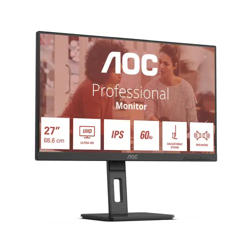 E3 U27E3UF pantalla para PC 68,6 cm (27") 3840 x 2160 Pixeles 4K Ultra HD LED Negro - Imagen 1