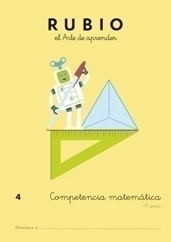 CUADERNO RUBIO A4 COMP.MATEMATICAS 4 - Pack de 5 unidades