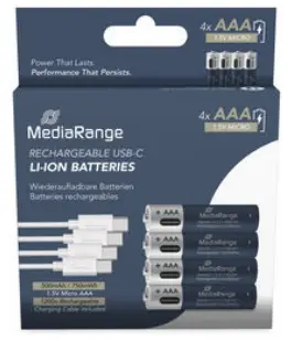 MRBAT160 pila doméstica Batería recargable AAA Ión de litio