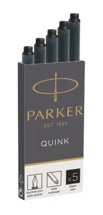 Quink inktpatronen zwart, doos met 5 stuks Negro 5 pieza(s)