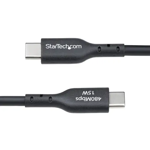 Cable Cargador USB-A a USB-C de 3m - Cable Adaptador USB-A a USB Tipo C - 3A - Cable de Carga y Sincronización - USB 2.0 - Recubrimiento de TPE - M/M - Negro - Imagen 5