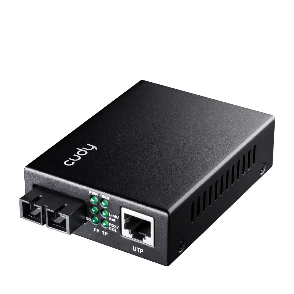 MC100SA-20 convertidor de medio 100 Mbit/s 1310 nm Monomodo Negro