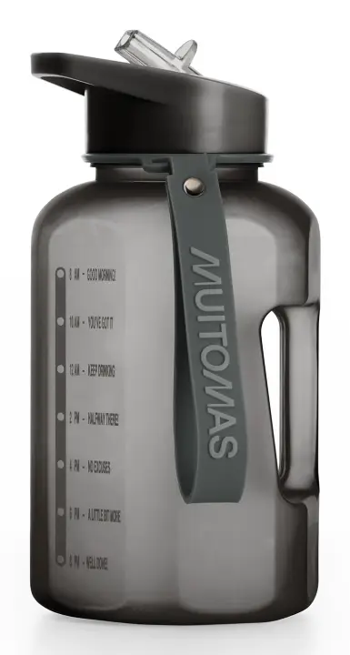 WBOTTLE1200BK botella y recipiente de viaje 1200 ml Plástico Botella de goteo