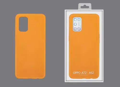 OPPO LIQUID SILICON CASE A52/A72 NARANJA
