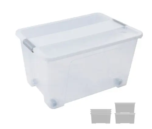 CAJA ALMA. ARCHIVO 2000 C/TAPA 52L 40X57X32CM TRAN