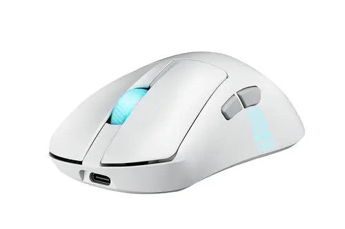 ROG Keris II Origin WHT ratón Juego mano derecha RF Wireless + Bluetooth + USB Type-A Óptico 42000 DPI - Imagen 6