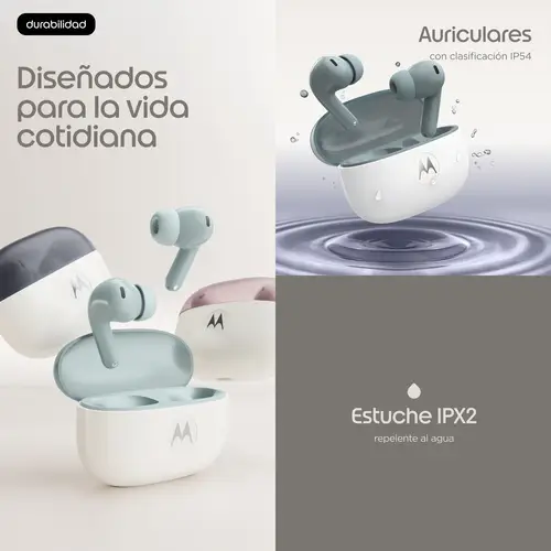 Moto Buds 2 Auriculares Inalámbrico Dentro de oído Llamadas/Música Bluetooth Gris - Imagen 18