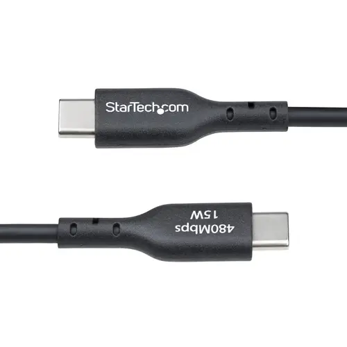 Cable Cargador USB-A a USB-C de 1m - Cable Adaptador USB-A a USB Tipo C - 3A - Cable de Carga y Sincronización - USB 2.0 - Recubrimiento de TPE - M/M - Negro - Imagen 5