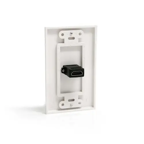 HDMIPLATE placa de pared y cubierta de interruptor Blanco - Imagen 2
