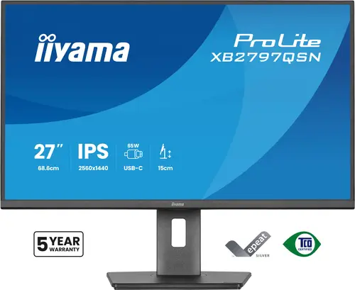 ProLite XB2797QSN-B1 pantalla para PC 68,6 cm (27") 2560 x 1440 Pixeles Quad HD LCD Negro - Imagen 2
