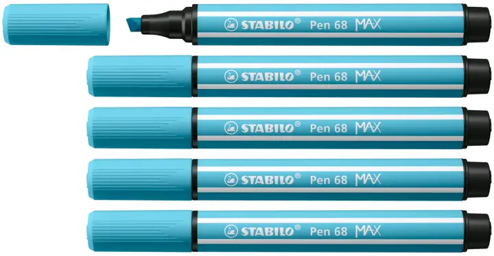 Pen 68 MAX rotulador Azul claro 5 pieza(s)