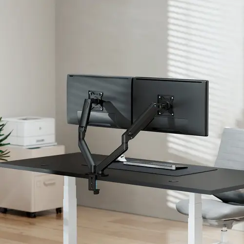 AISENS Soporte de Mesa Eco Contrapeso Giratorio e Inclinable para Monitor TV 9kg  3 Pivotes  2 Brazos  de 17 32  Negro - Imagen 5