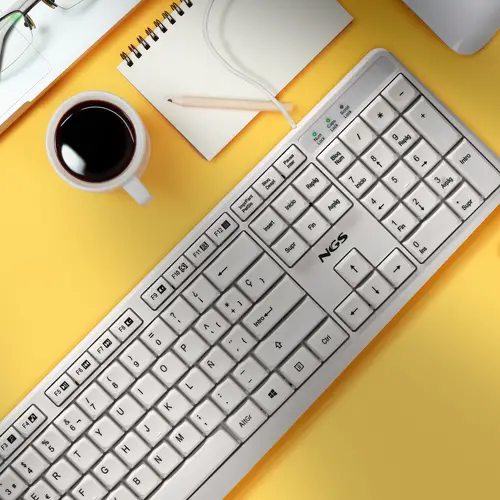 HERITAGE teclado Universal USB QWERTY Español Blanco - Imagen 2