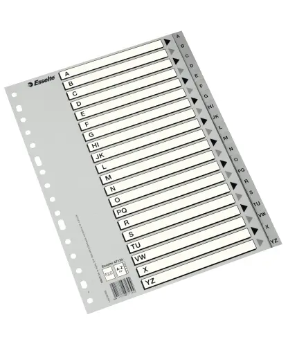 INDICE ESSELTE PP ALF.A4 20 ps. - Pack de 36 unidades