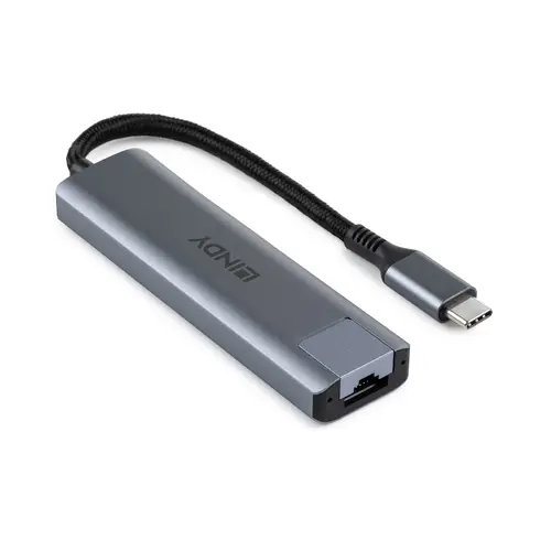 43422 hub de interfaz USB 3.2 Gen 2 (3.1 Gen 2) Type-C 10000 Mbit/s Gris - Imagen 5
