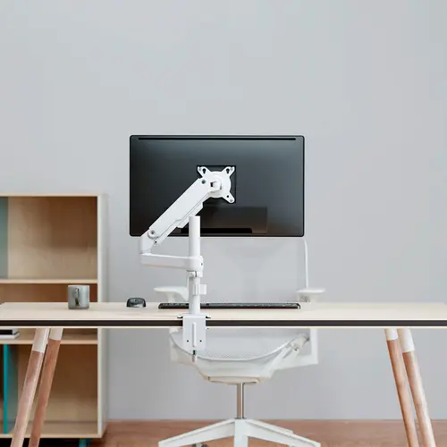 Soporte de Mesa Eco Contrapeso Giratorio e Inclinable para Monitor/TV 9kg (3 PIVOTES, 1 BRAZO) de 17-32, Blanco - Imagen 4