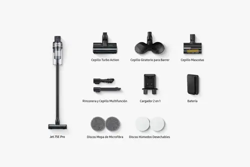 Aspiradora Escoba sin Cable Jet 75B Pro Digital Inverter VS20B75ADR5/WA - Imagen 8