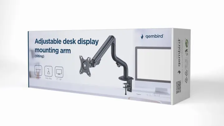 MA-DA1-02 soporte para monitor 81,3 cm (32") Escritorio Negro