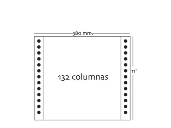 Caja 2500h Papel 1h 380x11 Blanco