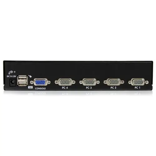 Conmutador Switch KVM 4 Puertos de Vídeo VGA USB 2.0 - 1U Rack Estante - Imagen 3