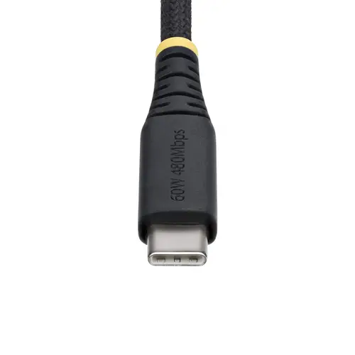 Cable de Carga USB-C Trenzado de 1m - Cable Cargador USB Tipo C para Portátil - Cable Resistente para Carga de Dispositivos - Trenzado de Nailon TPE - USB 2.0 - PD 60W 3A - Imagen 4